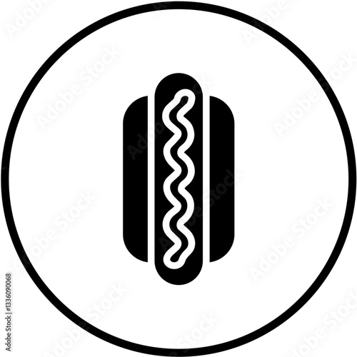 Vector Design Hot Dog Icon Style