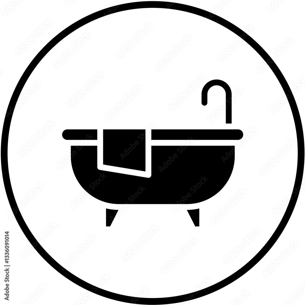 Vector Design Bathtub Icon Style Vector Design Bathtub Icon Style
