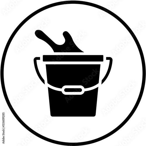 Vector Design Water Bucket Icon Style