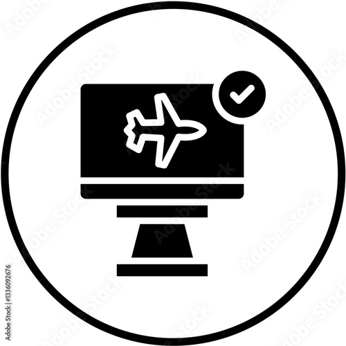 Vector Design Check In Icon Style