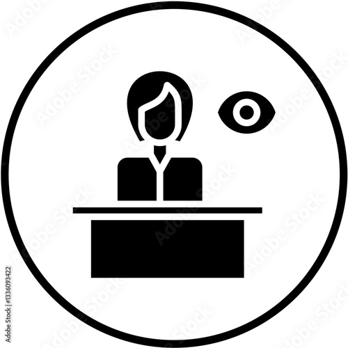 Vector Design Witness Icon Style