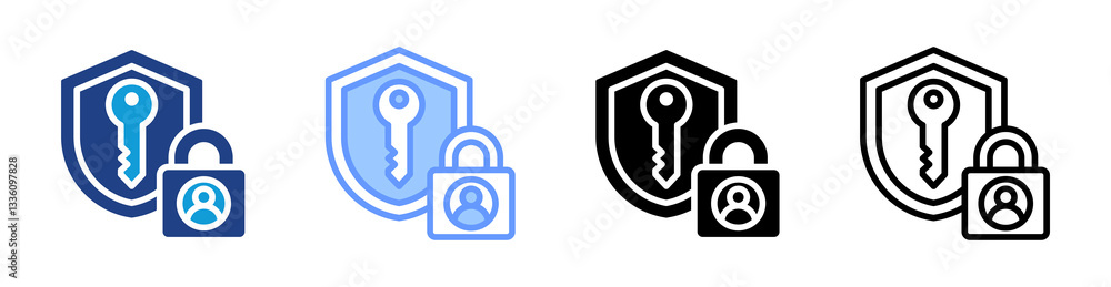 Private Key icon set multiple style collection Private Key icon set multiple style collection