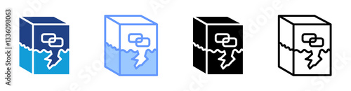 51 Attack icon set multiple style collection