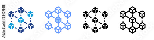 Redundancy icon set multiple style collection