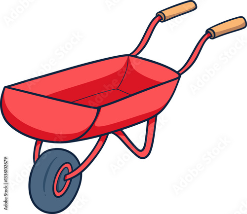 Wheelbarrow cartoon