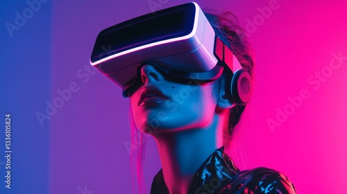 woman in VR