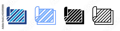 Advanced Materials icon set multiple style collection