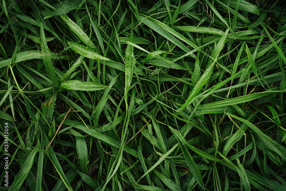 A close up photograph of lush green blades of grass A close up photograph of lush green blades of grass