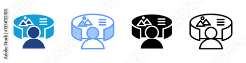 Immersion icon set multiple style collection