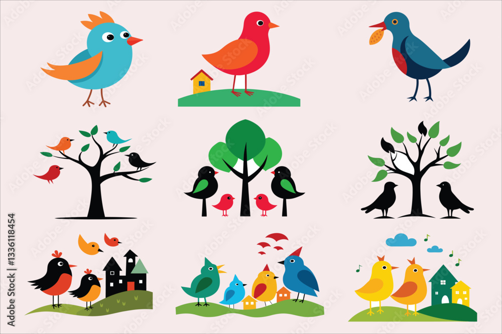 Obraz premium Picture of bird life style 
