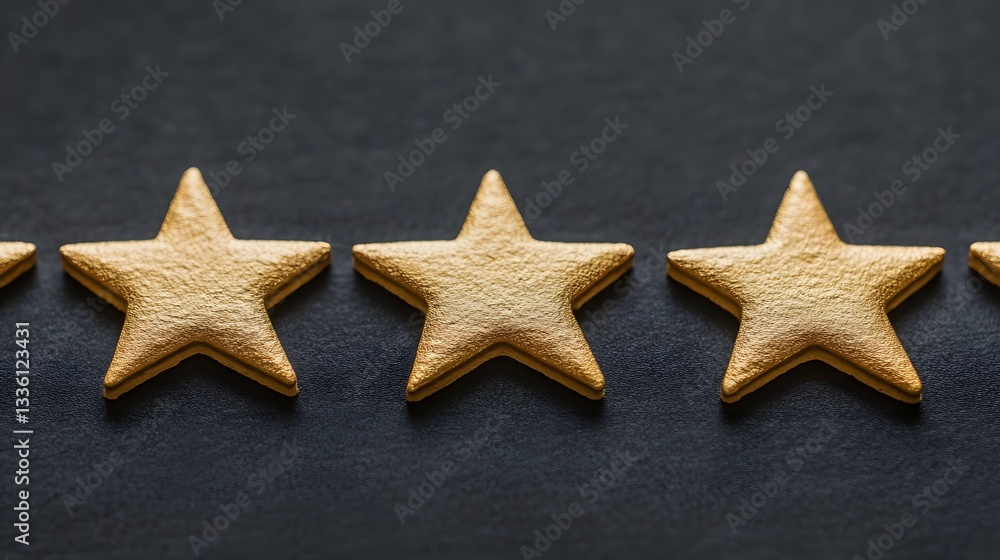 Golden Star Symbols Representing User Reviews in Digital Marketplaces Golden Star Symbols Representing User Reviews in Digital Marketplaces
