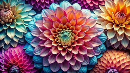 Colorful Dahlia Flower Arrangement