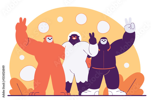 Adobe Illustrator Bigfoot Silhouettes High-Impact Icons for Branding Artwork
