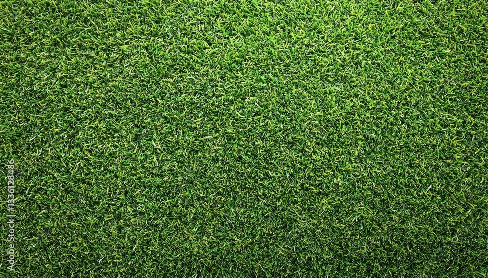 Obraz premium Close up of a vibrant green and healthy grass field