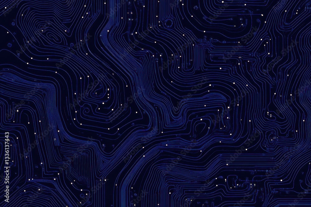 Abstract Blue Circuit Board Design Technology Background Abstract Blue Circuit Board Design Technology Background