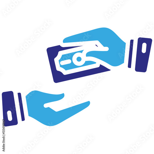 Payment icon in Glyph Dual Color Style. Simple Vector Design. Simple Vector Glyph Icon