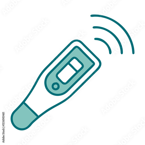 Smart remote Thermometer Icon