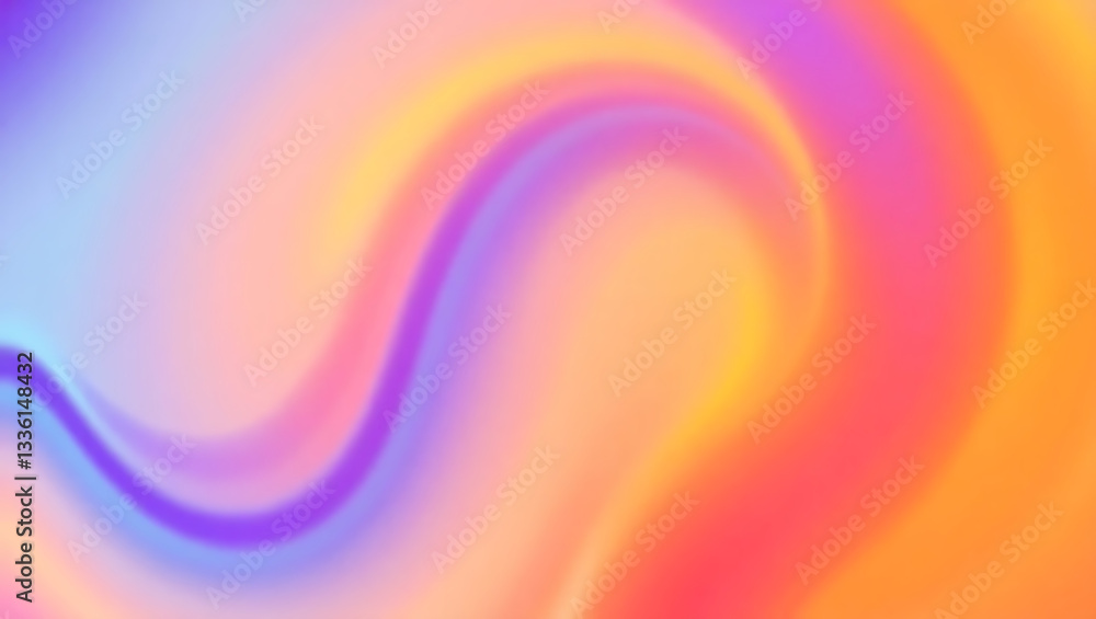 Fototapeta premium Colorful abstract rainbow waves with vibrant swirling patterns and light effects