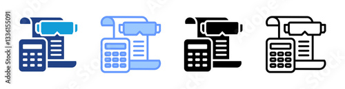 Spatial Econometric icon set multiple style collection