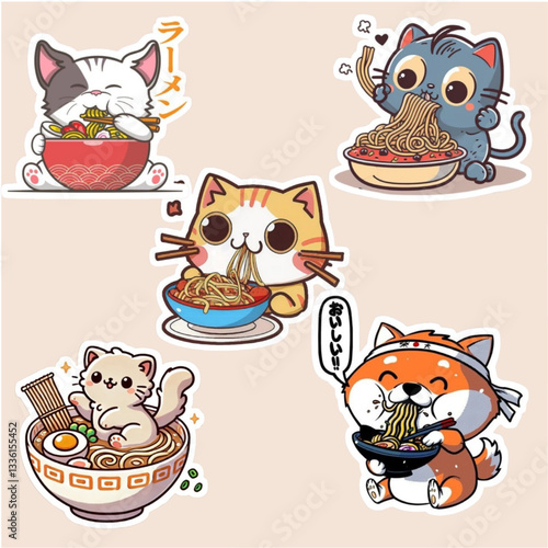 cat lovers stickers collection