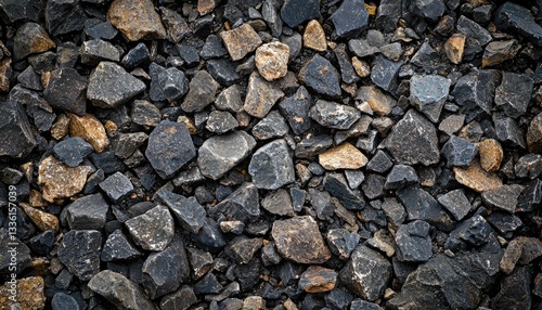 Wallpaper Mural An overhead view depicting a collection of various stones and rocks Torontodigital.ca