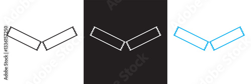 Packet soluble powder icon . Vector illustration. isolated on white and black background. EPS 10