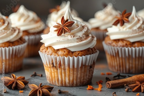 Deliciousness of Carrot Cake Muffins with Cream Cheese Frosting