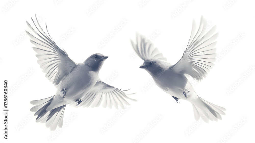 Obraz premium bird, dove, pigeon, flying, white, peace, sky, wing, animal, blue, flight, fly, feather, vector, freedom, seagull, love, nature, symbol, illustration, wings, gull, wedding, isolated, birds