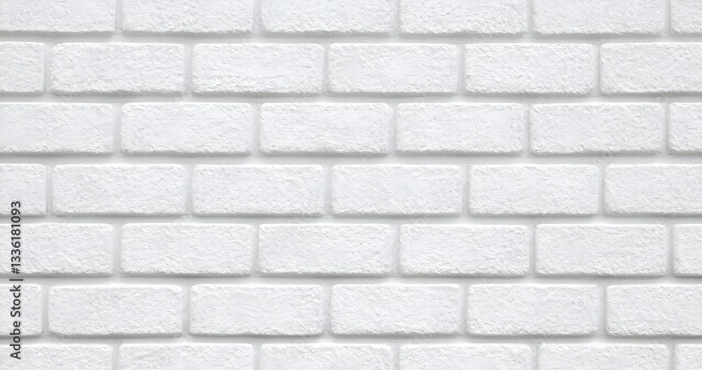 Obraz premium white brick wall texture