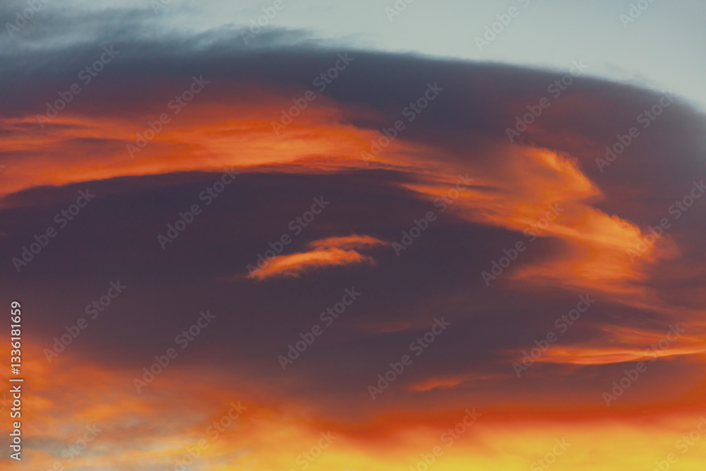 Fototapeta premium colorful sunset clouds