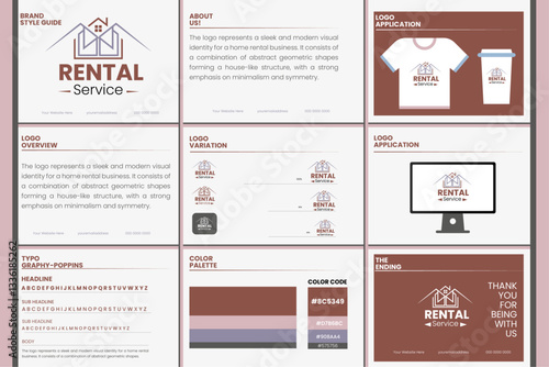 Brand Style Guideline, Logo Design, Style Guide Template; Brochure Design Template; Logo Set