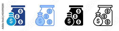 Saving icon set multiple style collection