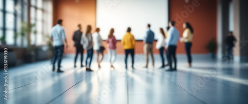 Wallpaper Mural diverse group of people meeting in a modern office hall Torontodigital.ca