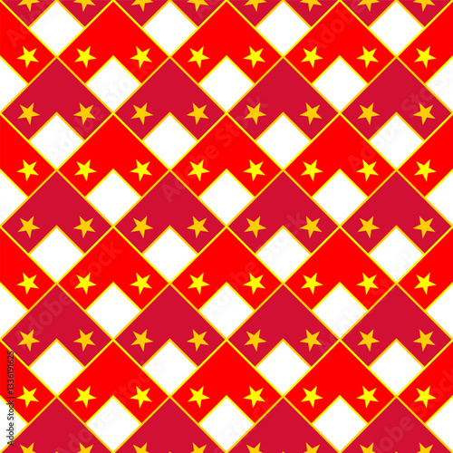 chevron arrow pattern of vietnam flag. geometric background. vector illustration
