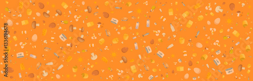 Vitamin D Background Banner for Awareness Poster and Supplement Packet Design.