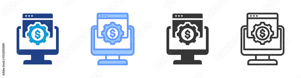 Platform icon set multiple style collection Platform icon set multiple style collection