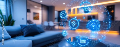 digital connection Smart Home and IoT Connectivity