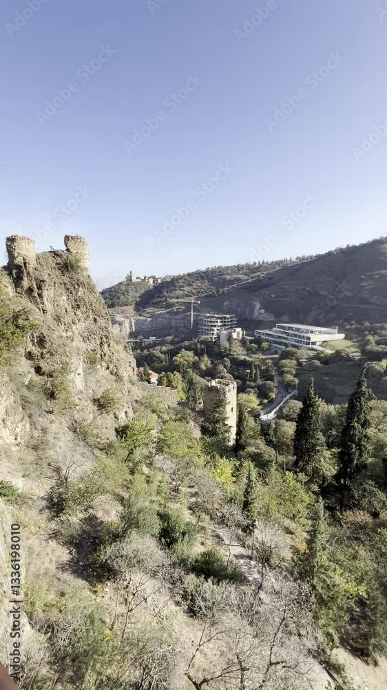 Tbilisi Botanical Garden and the ruins of Narikala Tbilisi Botanical Garden and the ruins of Narikala
