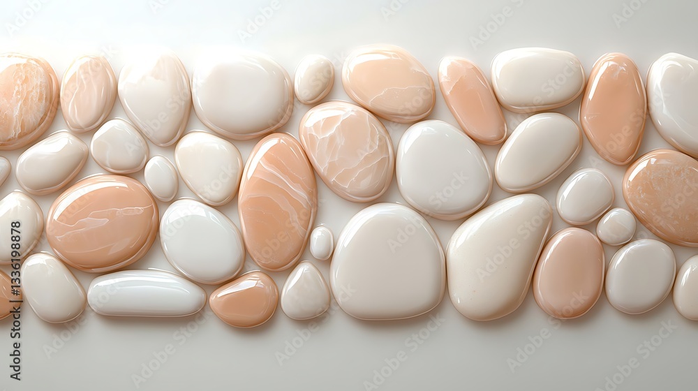 Abstract pebbles composition minimalist background textured environment smooth viewpoint Abstract pebbles composition minimalist background textured environment smooth viewpoint