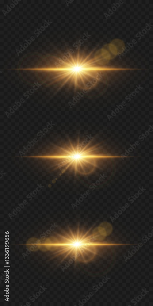 The effect of glare and light is a shining flash of light stars. The effect of glare and light is a shining flash of light stars.