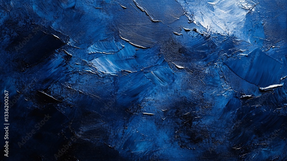 A Beautiful Abstract Painting Displaying Brushstrokes Of Various Blues A Beautiful Abstract Painting Displaying Brushstrokes Of Various Blues