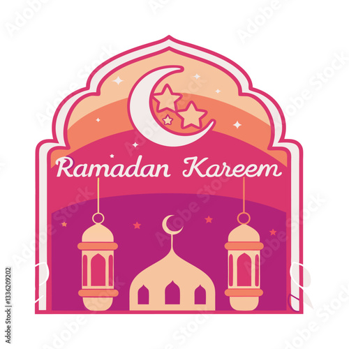 mosque vector illustration of a golden crown