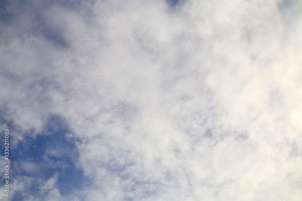 Beautiful Sky View with Soft Clouds, Nature Background Scenery Beautiful Sky View with Soft Clouds, Nature Background Scenery