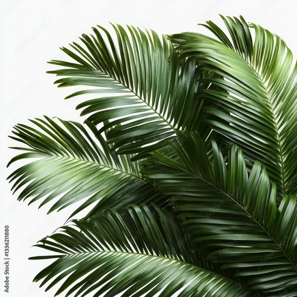 Fototapeta premium Tropical Palm Leaves Closeup