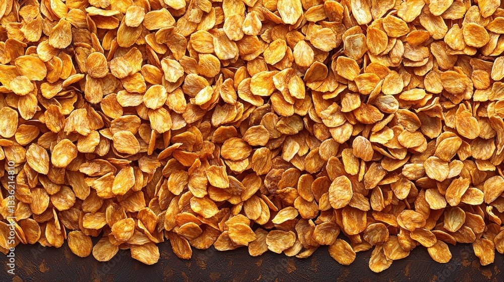 Close-up View of Dried Orange Apricot Seeds Spread Out on a Dark Surface in Natural Light Close-up View of Dried Orange Apricot Seeds Spread Out on a Dark Surface in Natural Light