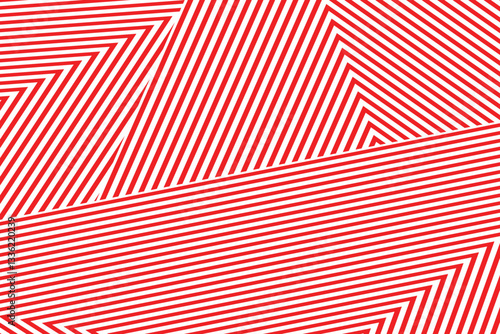 white background and red line