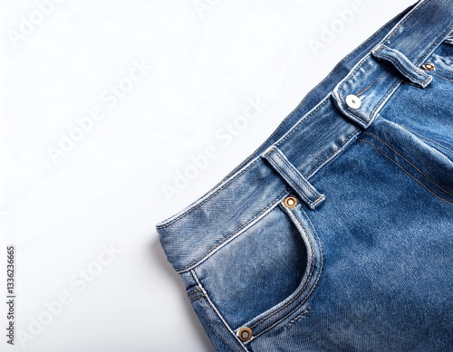 blue jeans isolated on white