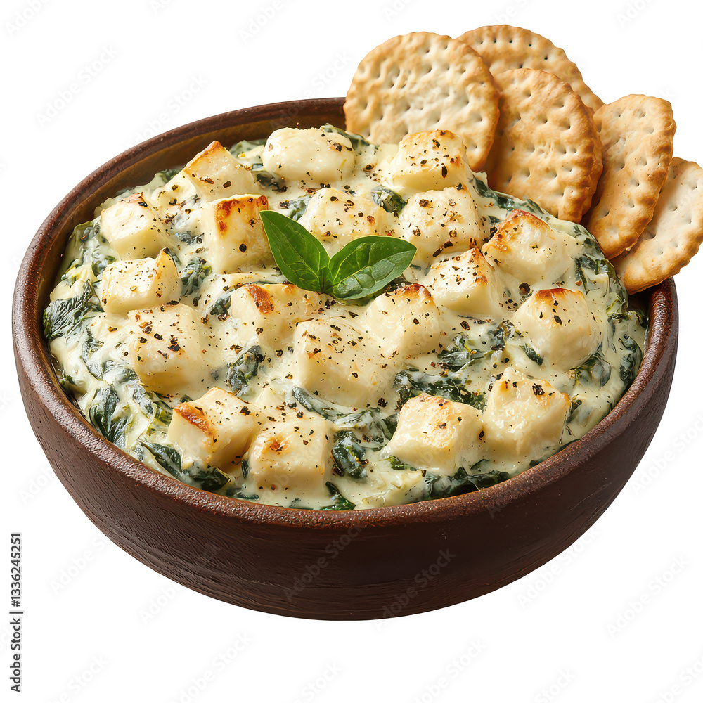 Creamy Spinach Bowl Isolated on White Background.PNG Creamy Spinach Bowl Isolated on White Background.PNG