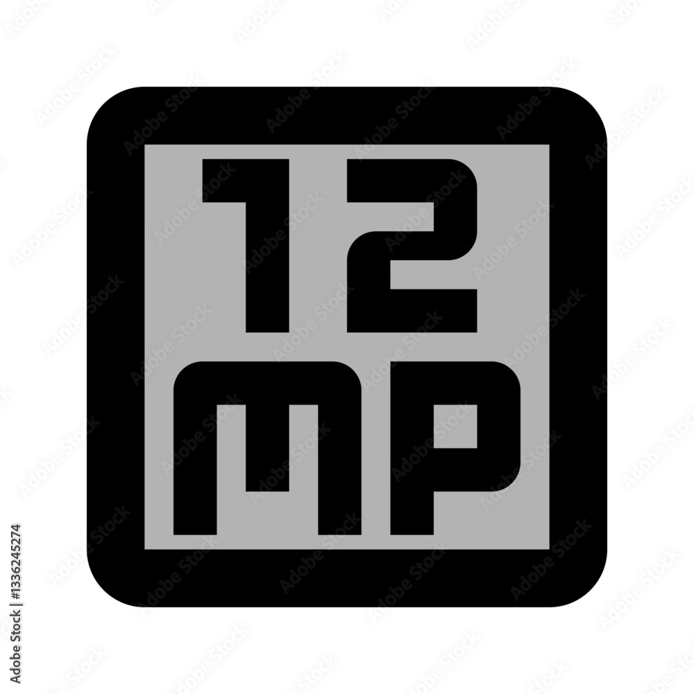 Fototapeta premium 12 Megapixel Icon 