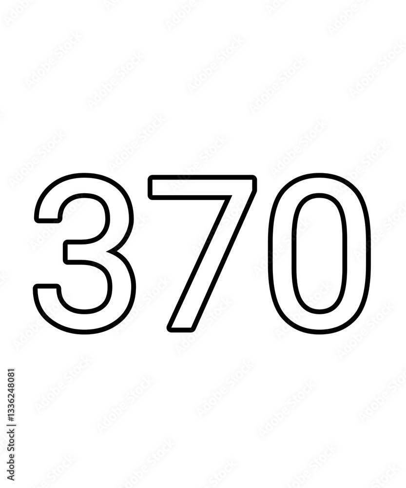 Black and white color numbers 379 Black and white color numbers 379
